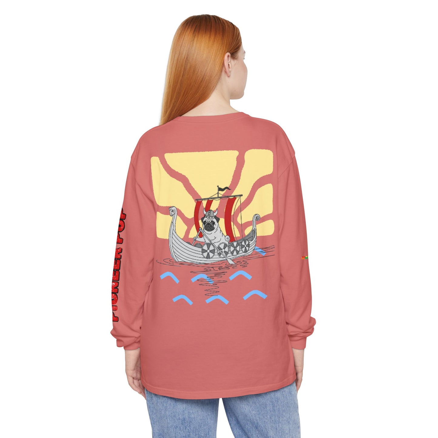 Pioneer Pup | Pug Long Sleeve Tee