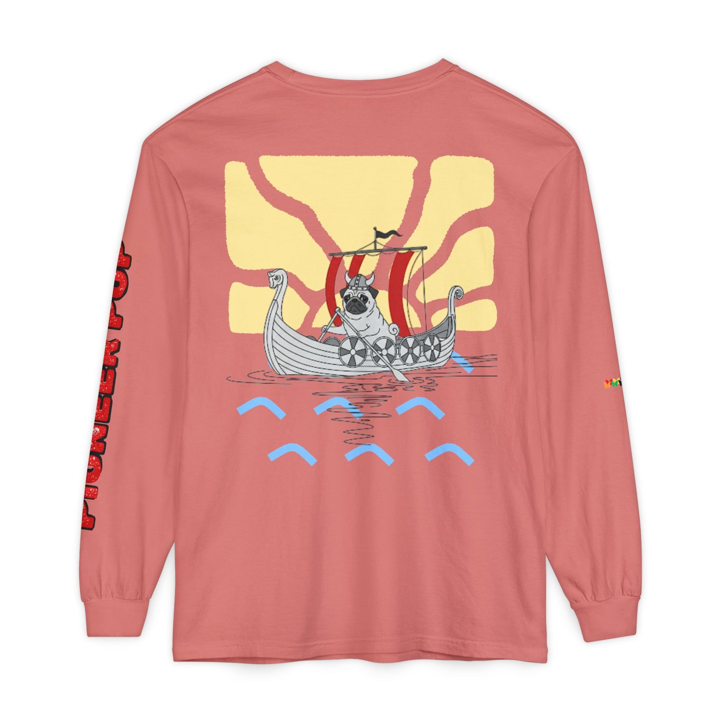 Pioneer Pup | Pug Long Sleeve Tee
