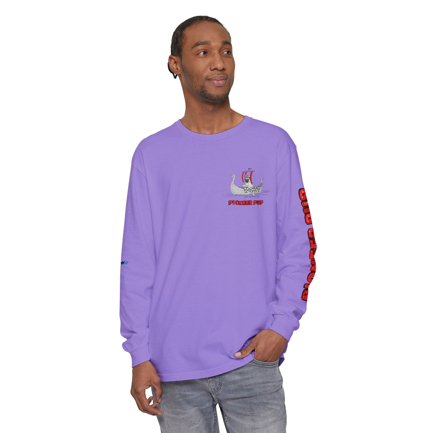 Pioneer Pup | Pug Long Sleeve Tee