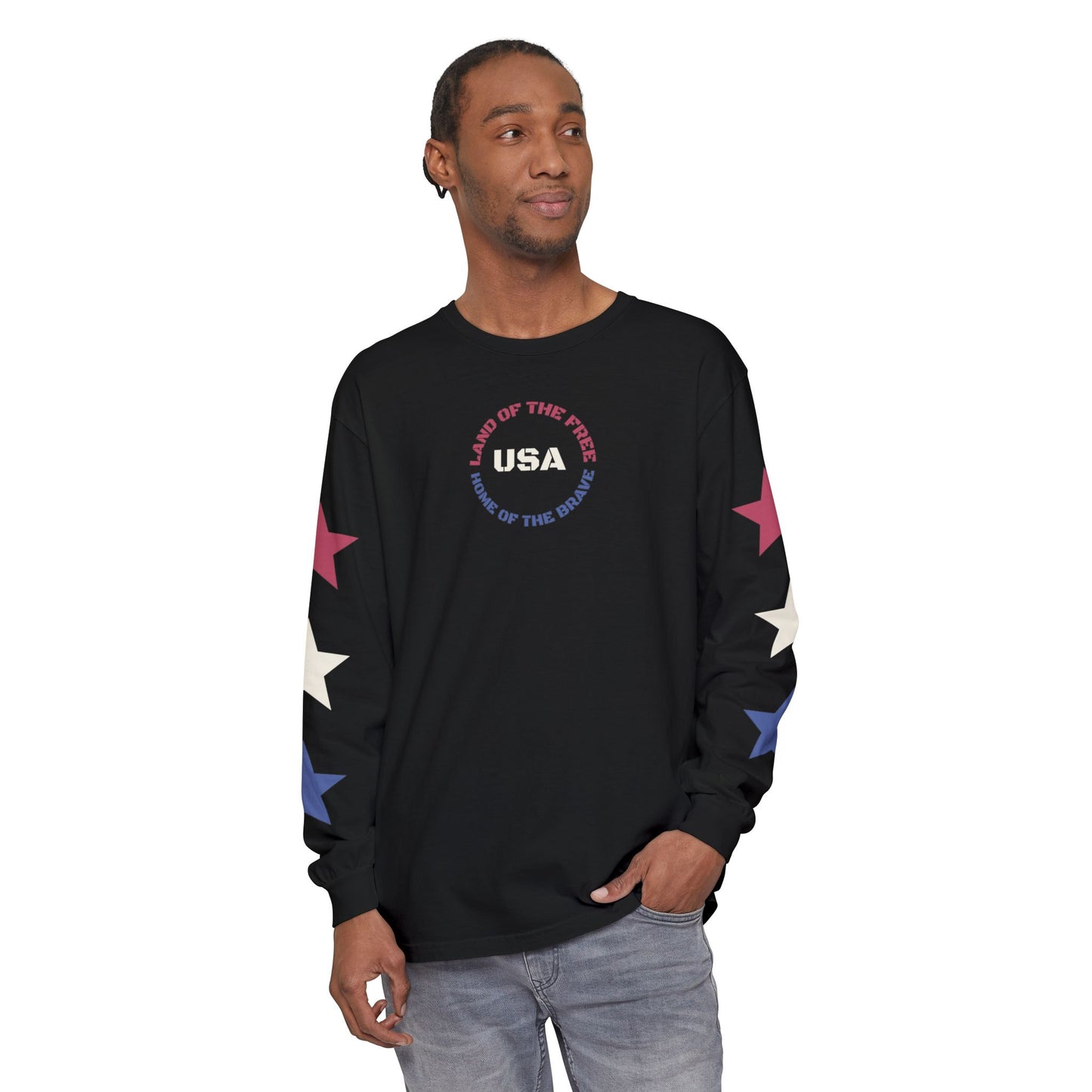 USA "Land of the Free" Long Sleeve Tee