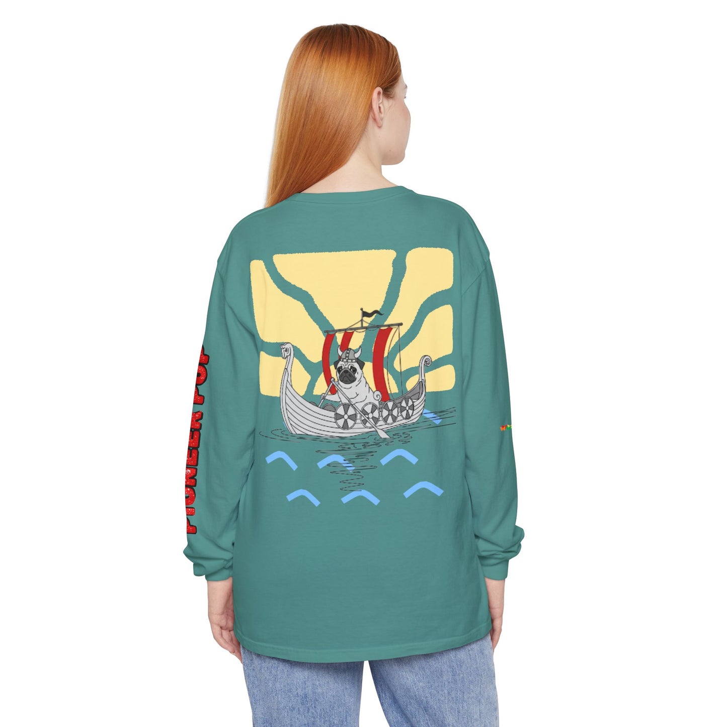 Pioneer Pup | Pug Long Sleeve Tee