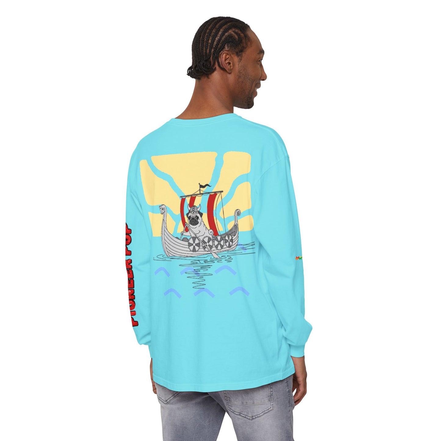 Pioneer Pup | Pug Long Sleeve Tee