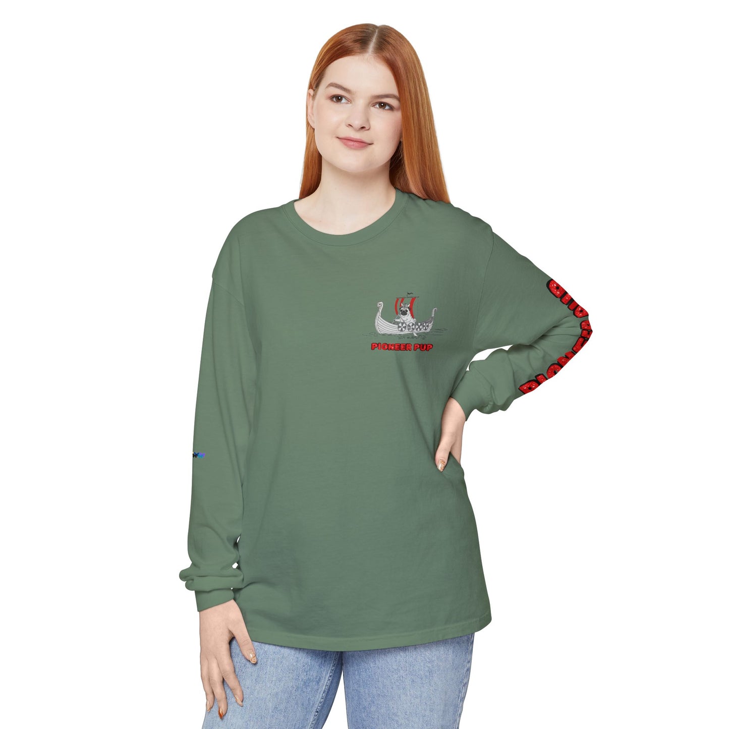 Pioneer Pup | Pug Long Sleeve Tee