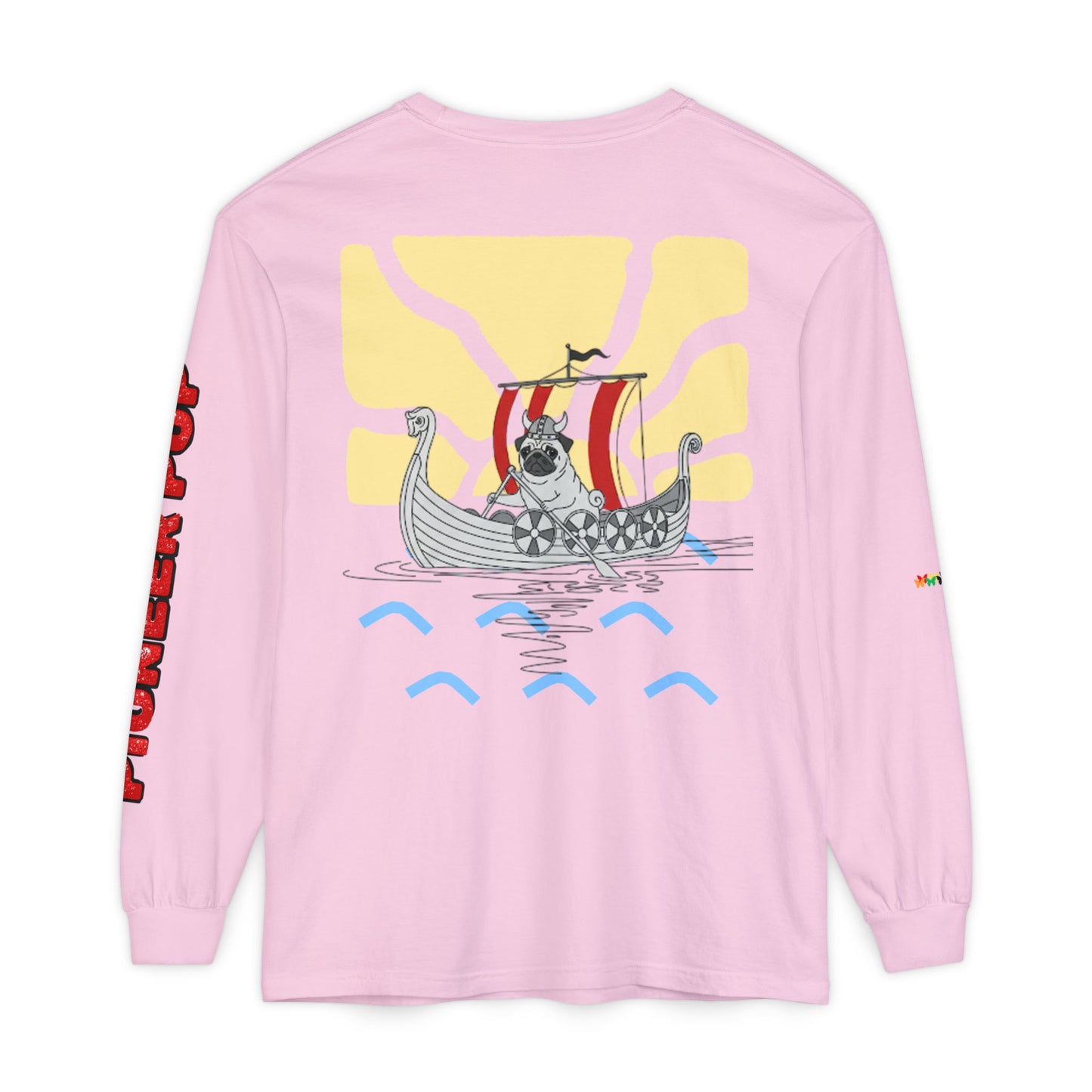 Pioneer Pup | Pug Long Sleeve Tee