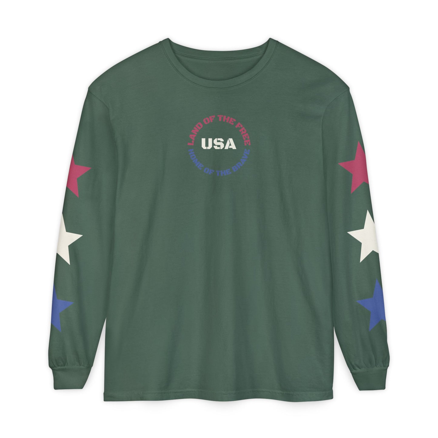 USA "Land of the Free" Long Sleeve Tee