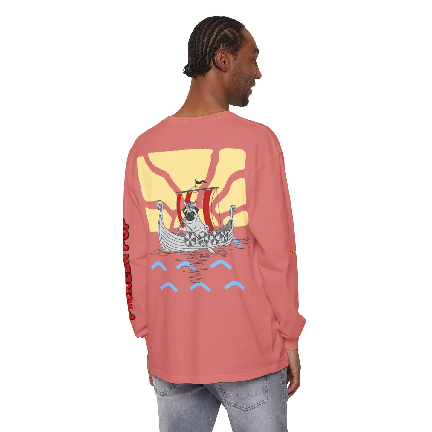 Pioneer Pup | Pug Long Sleeve Tee