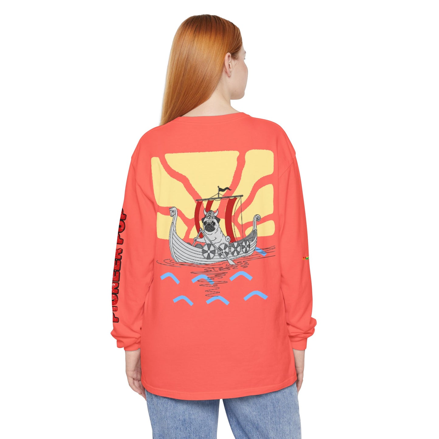 Pioneer Pup | Pug Long Sleeve Tee