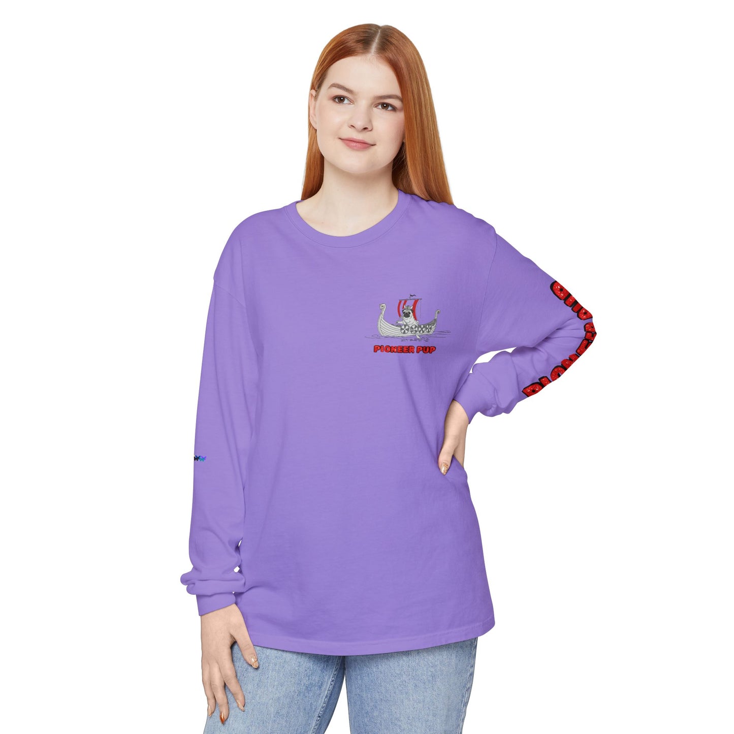 Pioneer Pup | Pug Long Sleeve Tee
