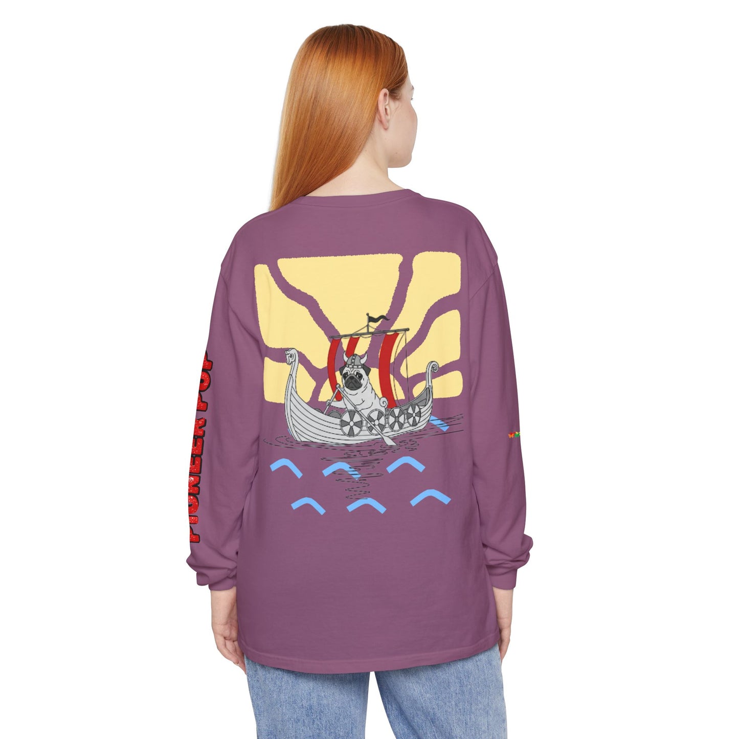 Pioneer Pup | Pug Long Sleeve Tee