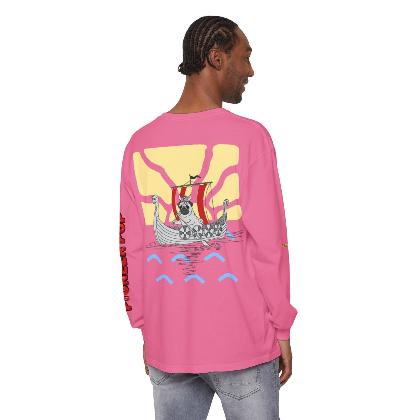 Pioneer Pup | Pug Long Sleeve Tee