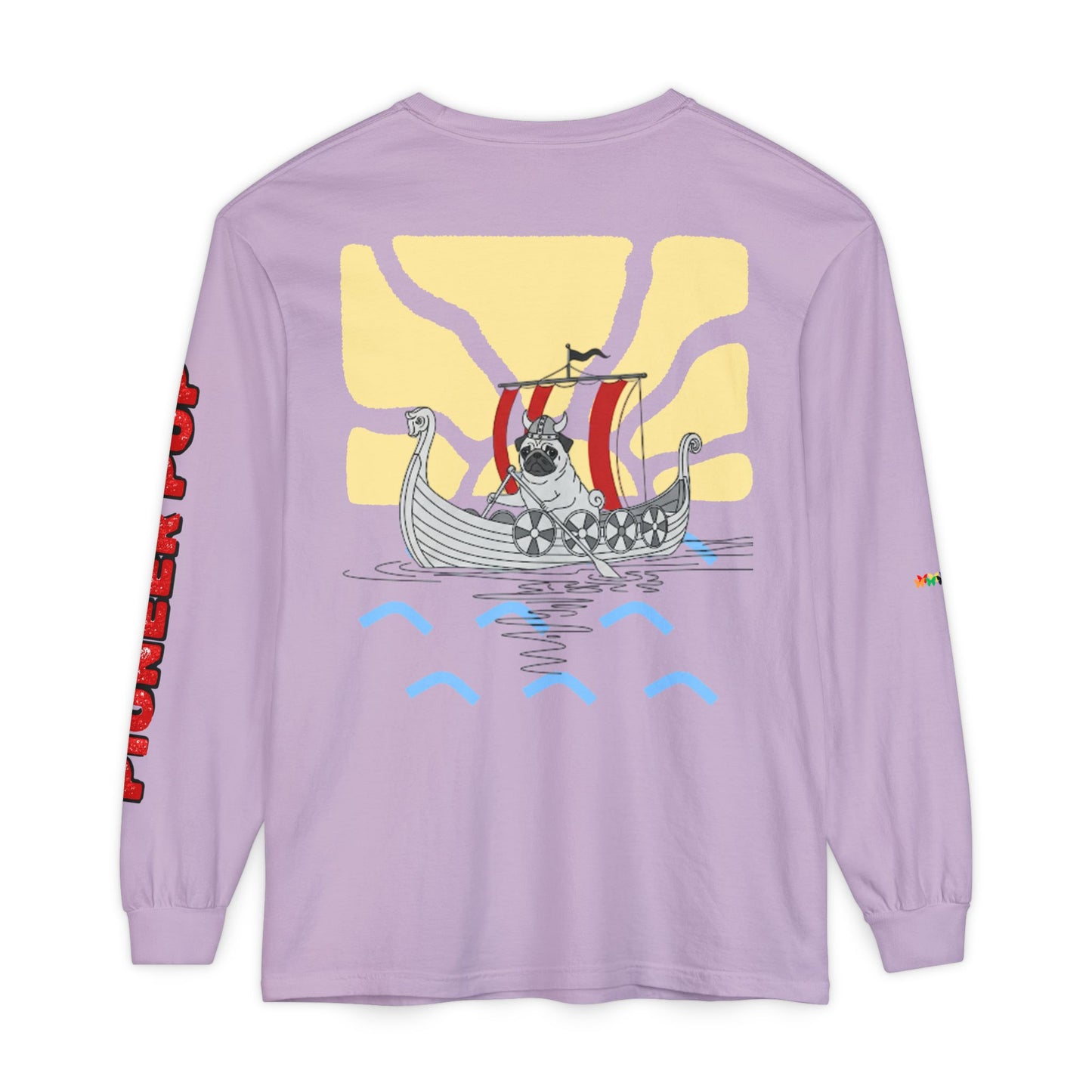Pioneer Pup | Pug Long Sleeve Tee