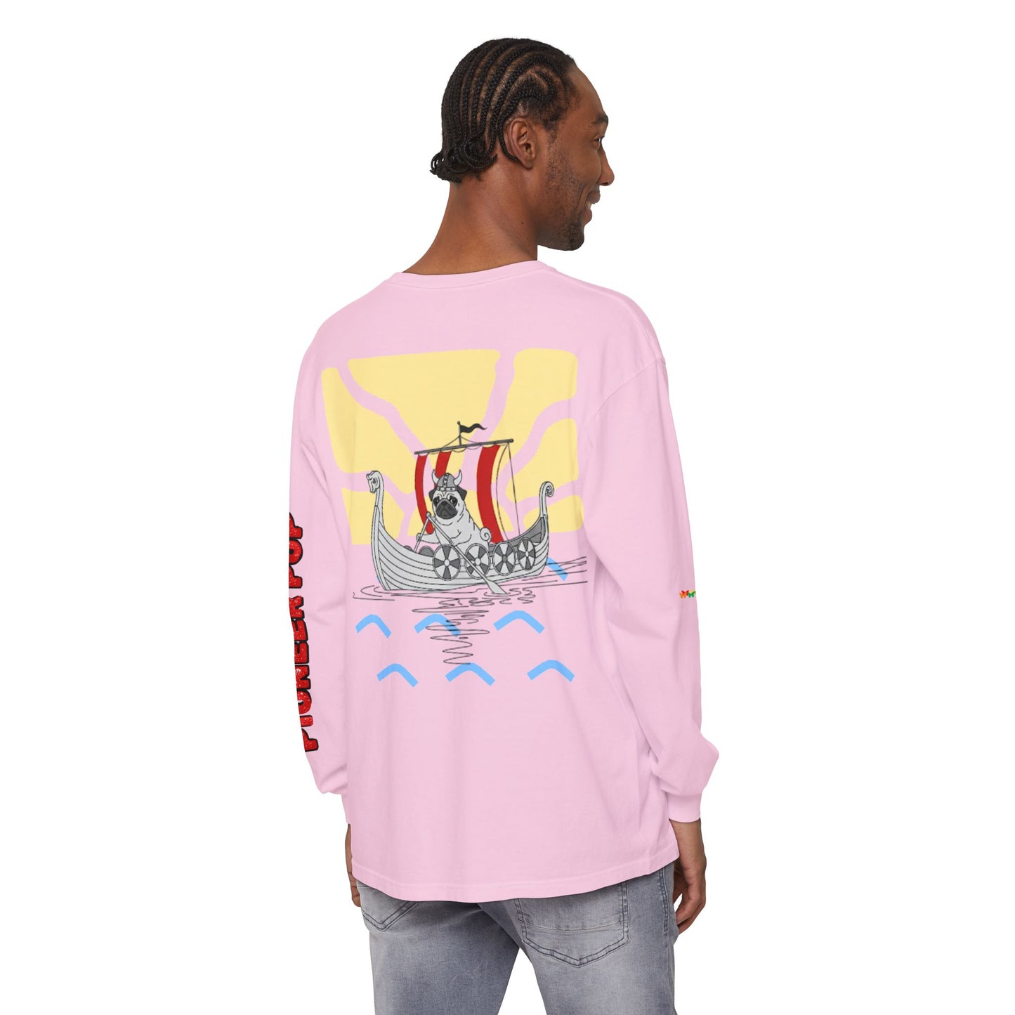 Pioneer Pup | Pug Long Sleeve Tee
