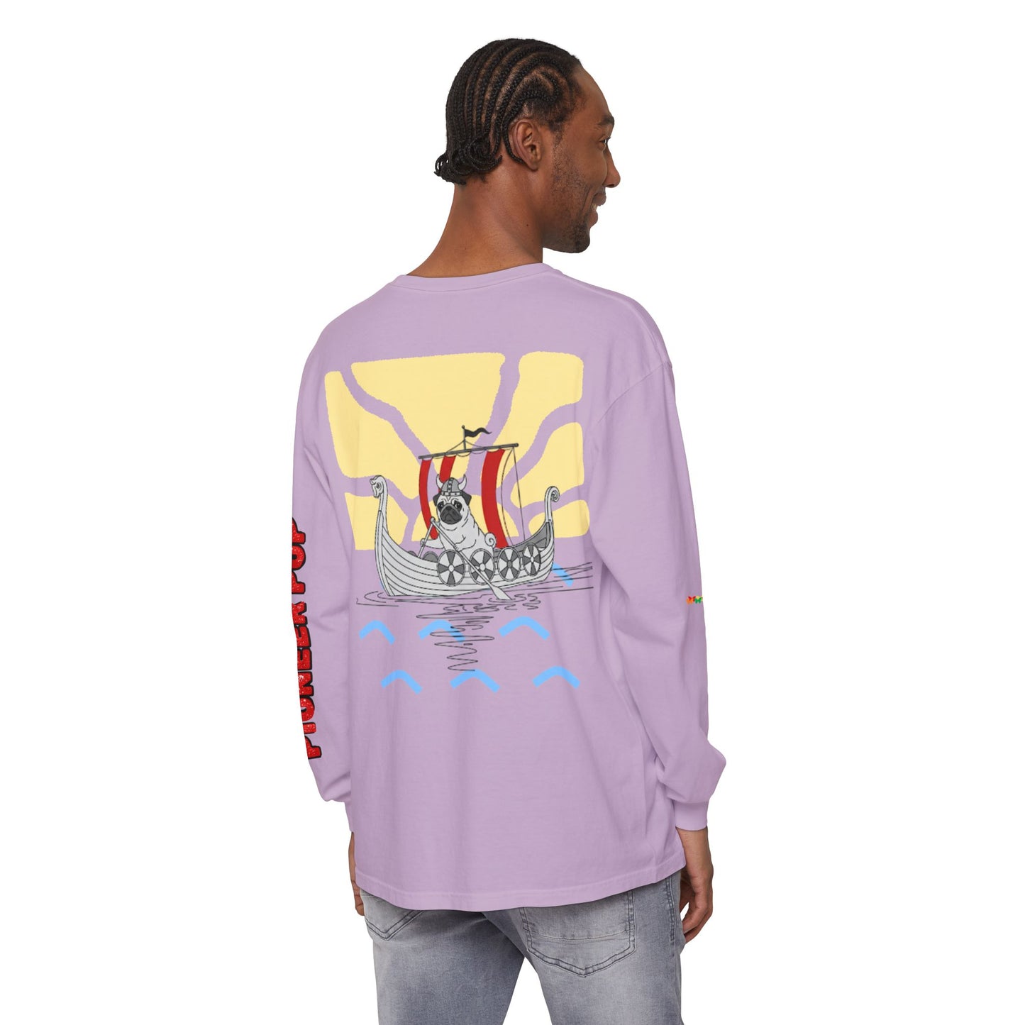 Pioneer Pup | Pug Long Sleeve Tee