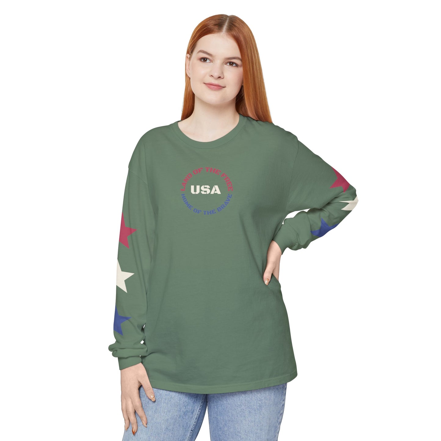 USA "Land of the Free" Long Sleeve Tee