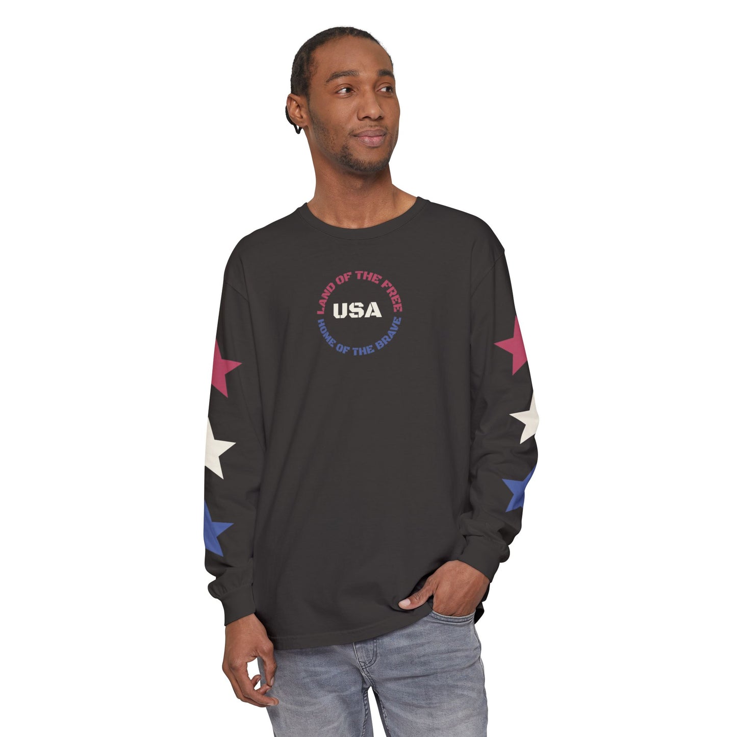 USA "Land of the Free" Long Sleeve Tee