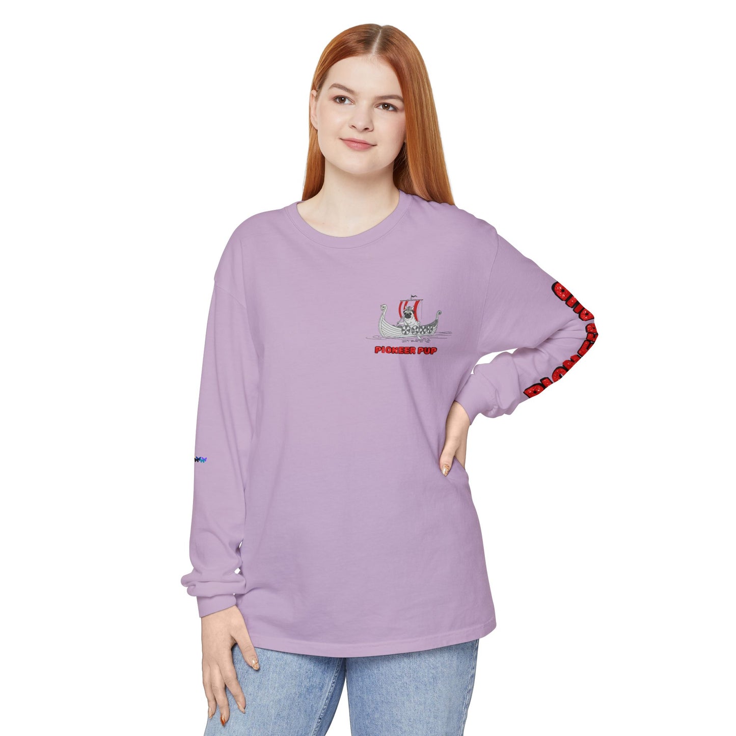 Pioneer Pup | Pug Long Sleeve Tee