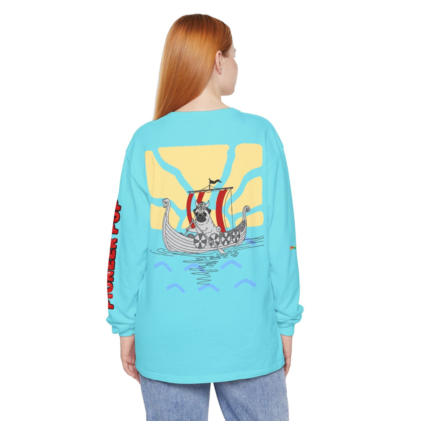 Pioneer Pup | Pug Long Sleeve Tee