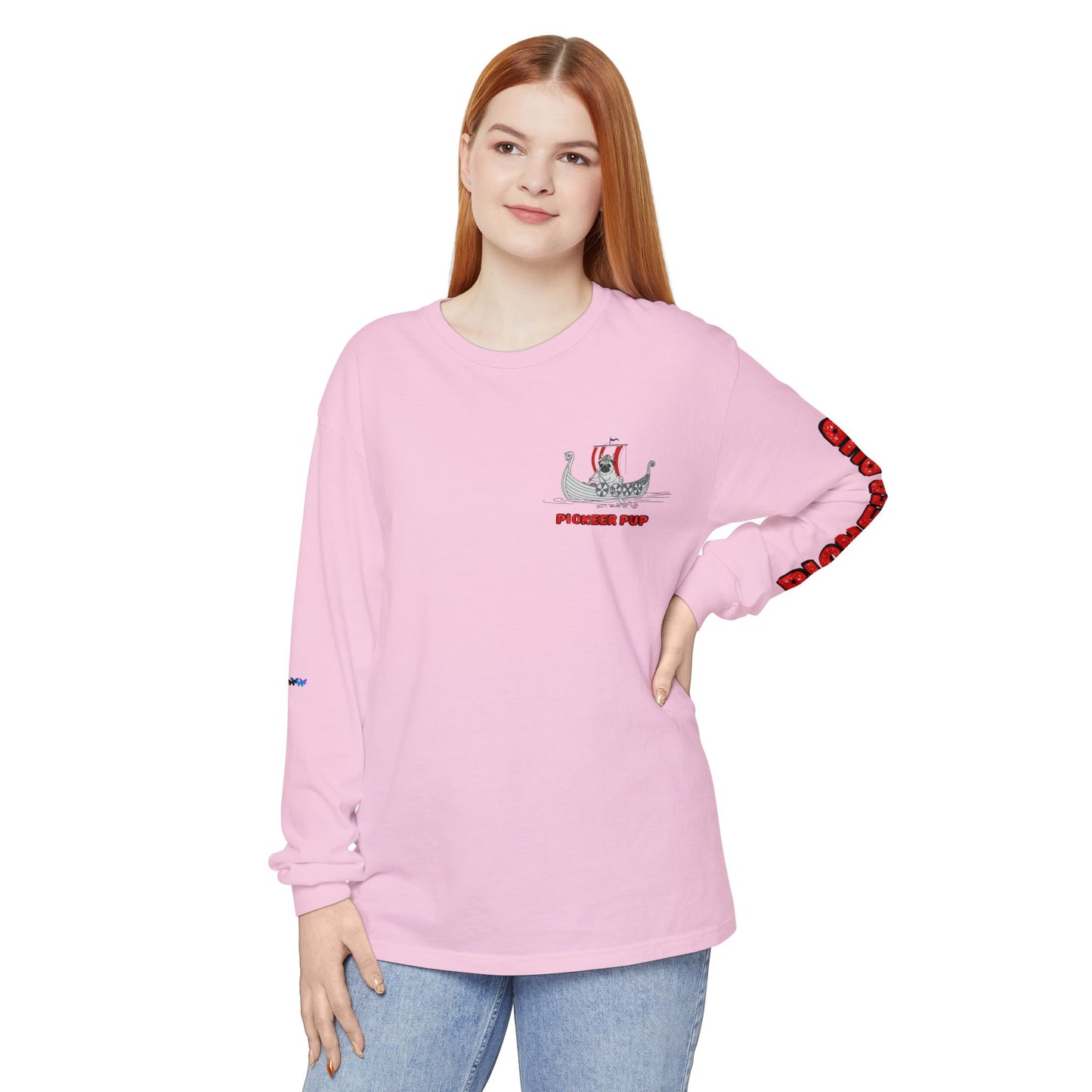 Pioneer Pup | Pug Long Sleeve Tee