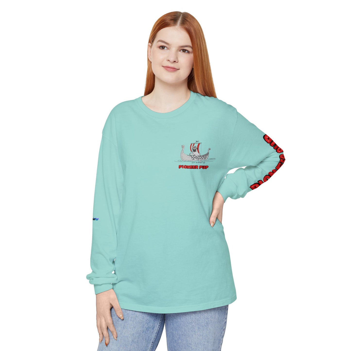 Pioneer Pup | Pug Long Sleeve Tee