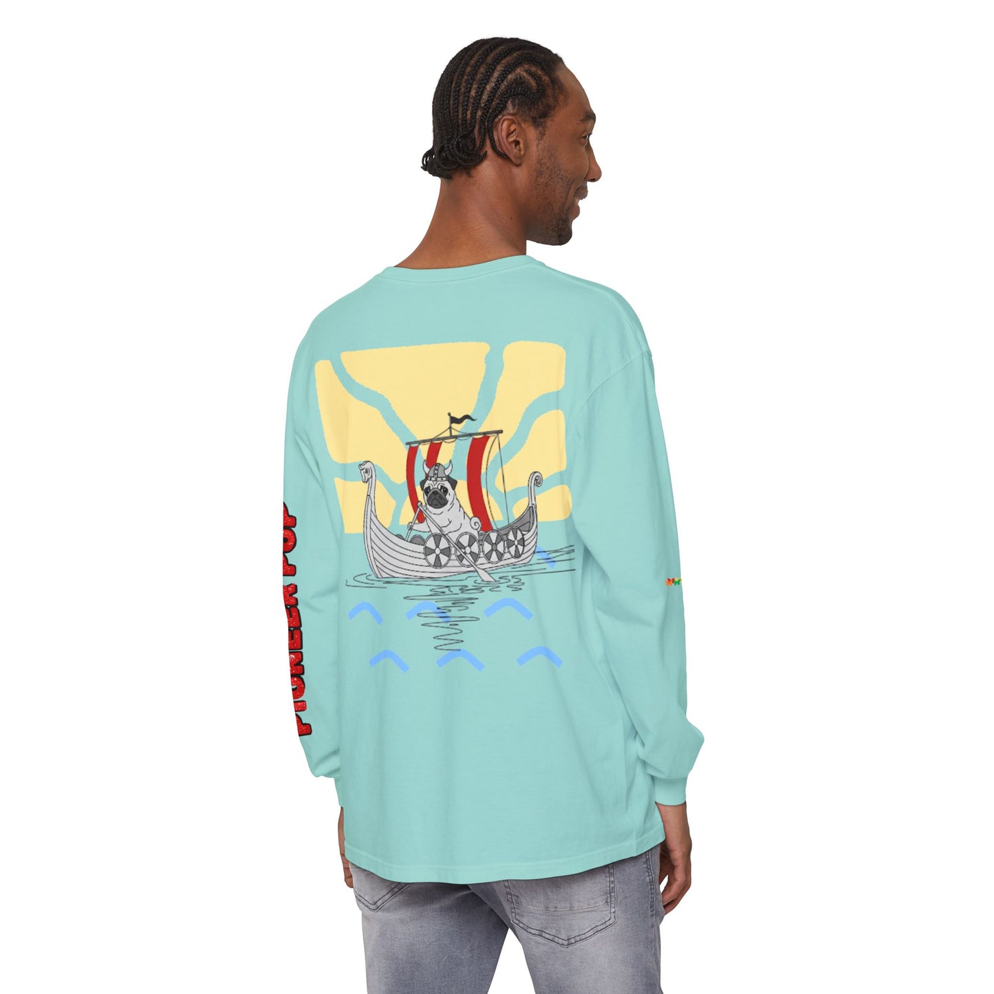 Pioneer Pup | Pug Long Sleeve Tee