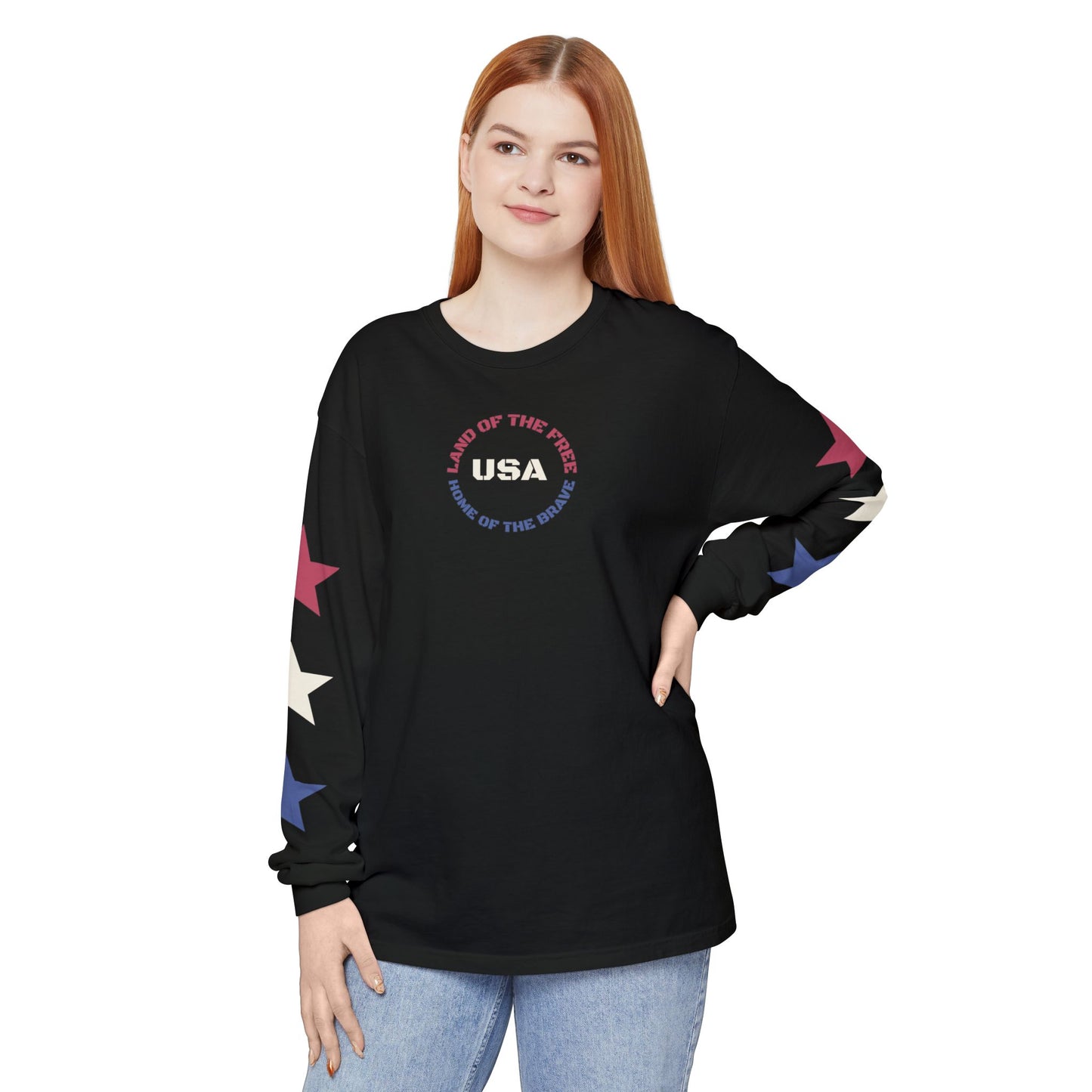 USA "Land of the Free" Long Sleeve Tee