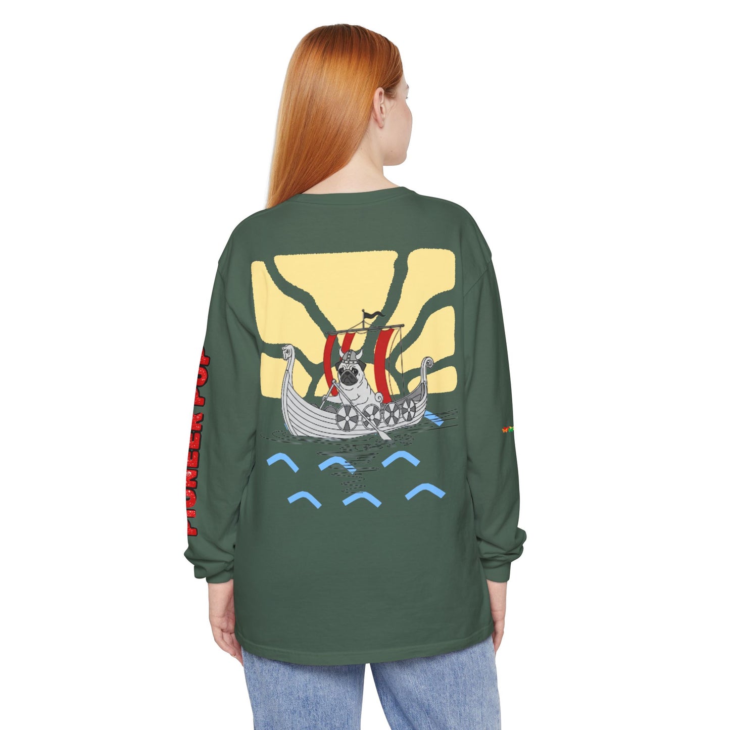 Pioneer Pup | Pug Long Sleeve Tee