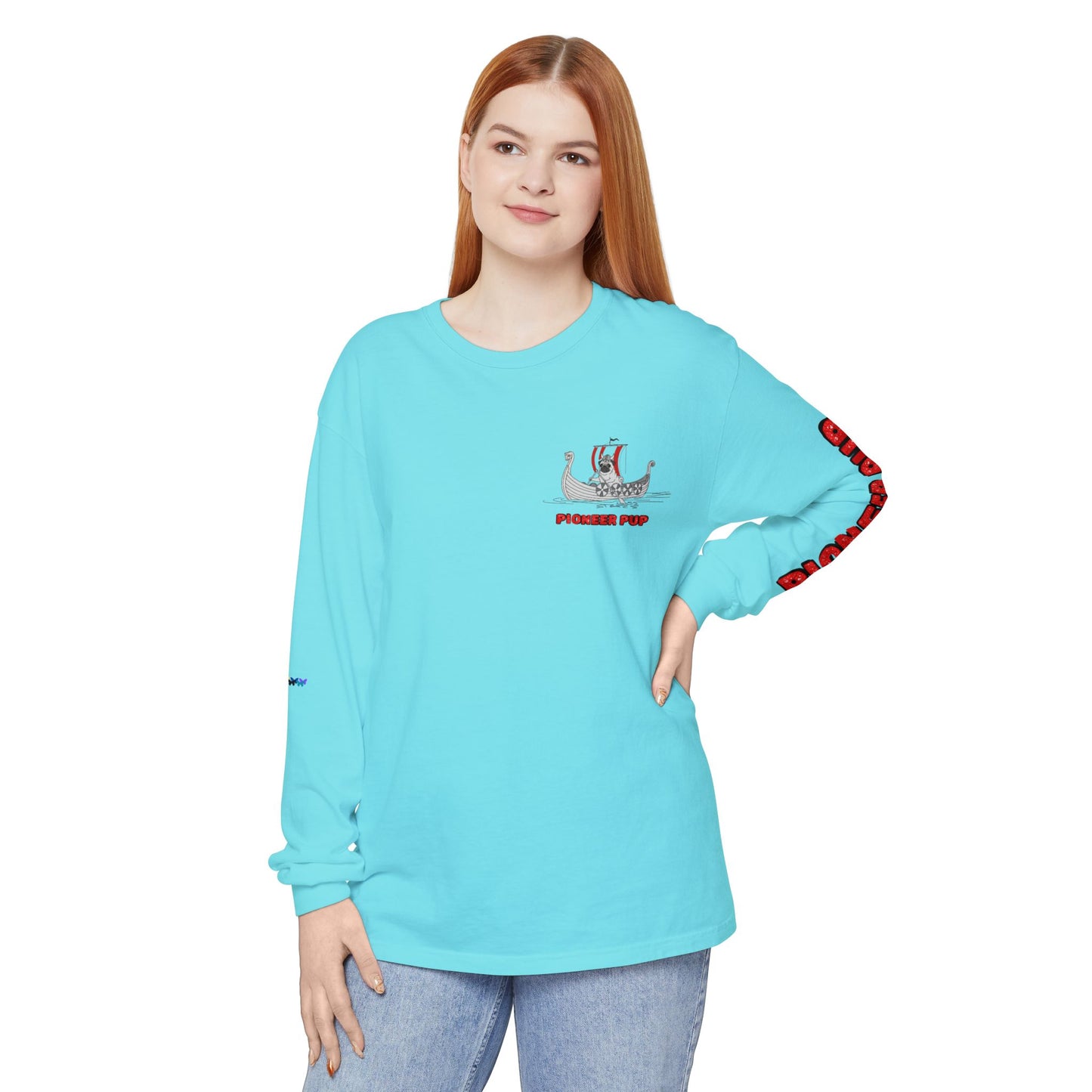 Pioneer Pup | Pug Long Sleeve Tee