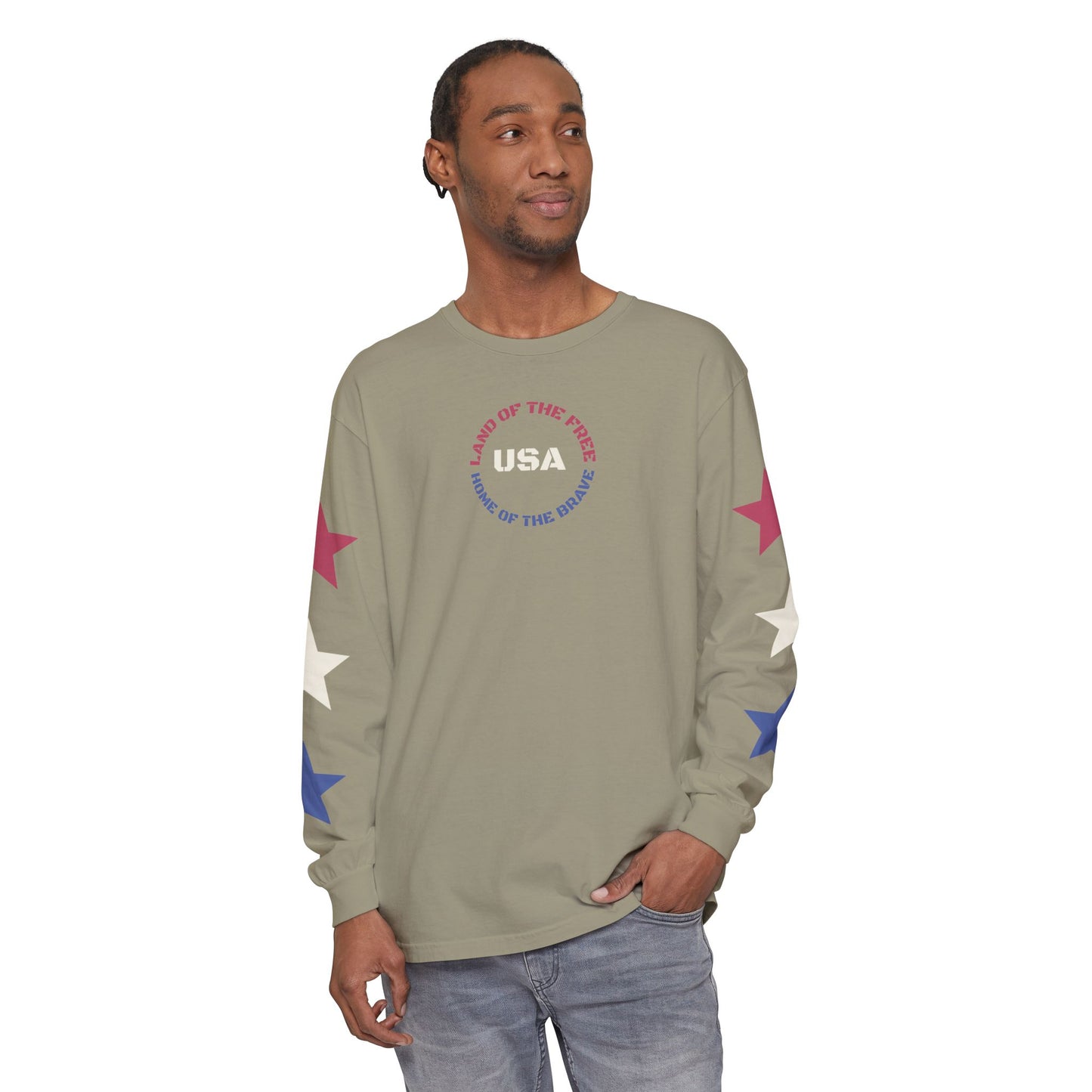 USA "Land of the Free" Long Sleeve Tee