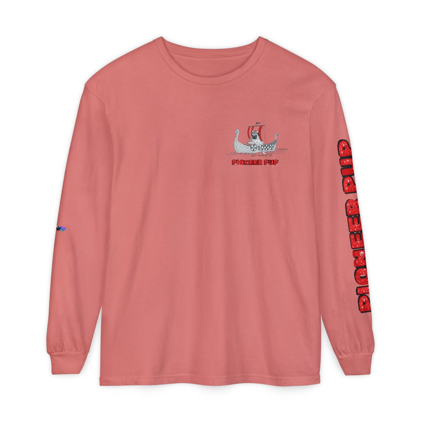 Pioneer Pup | Pug Long Sleeve Tee