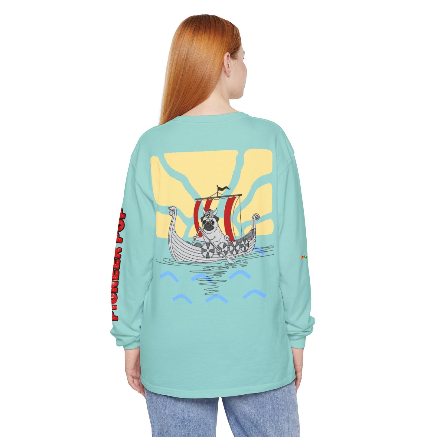 Pioneer Pup | Pug Long Sleeve Tee