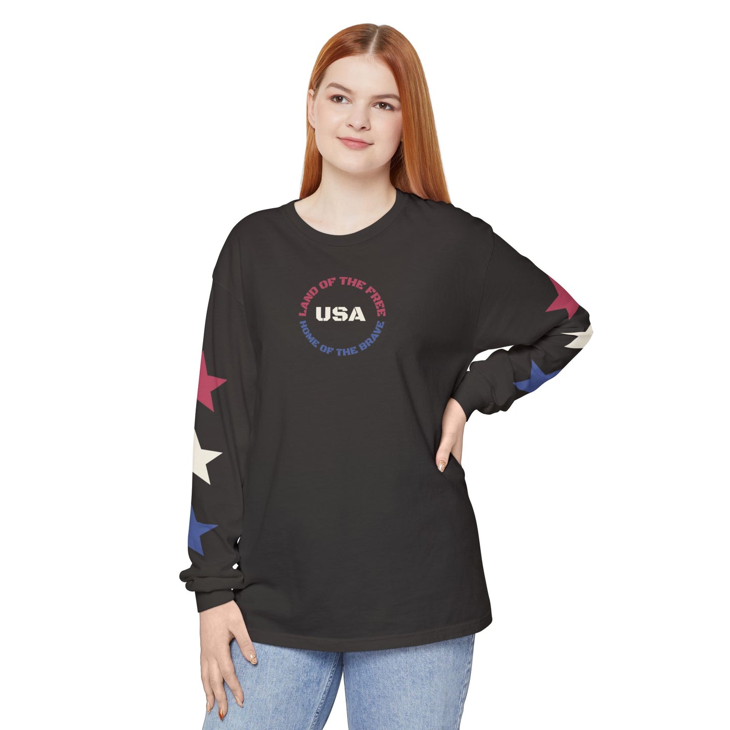 USA "Land of the Free" Long Sleeve Tee