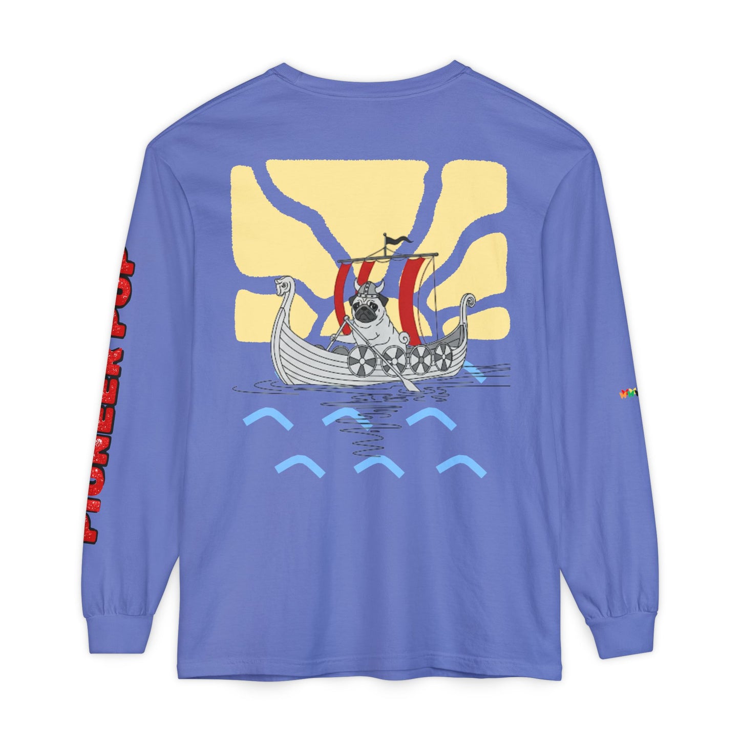 Pioneer Pup | Pug Long Sleeve Tee