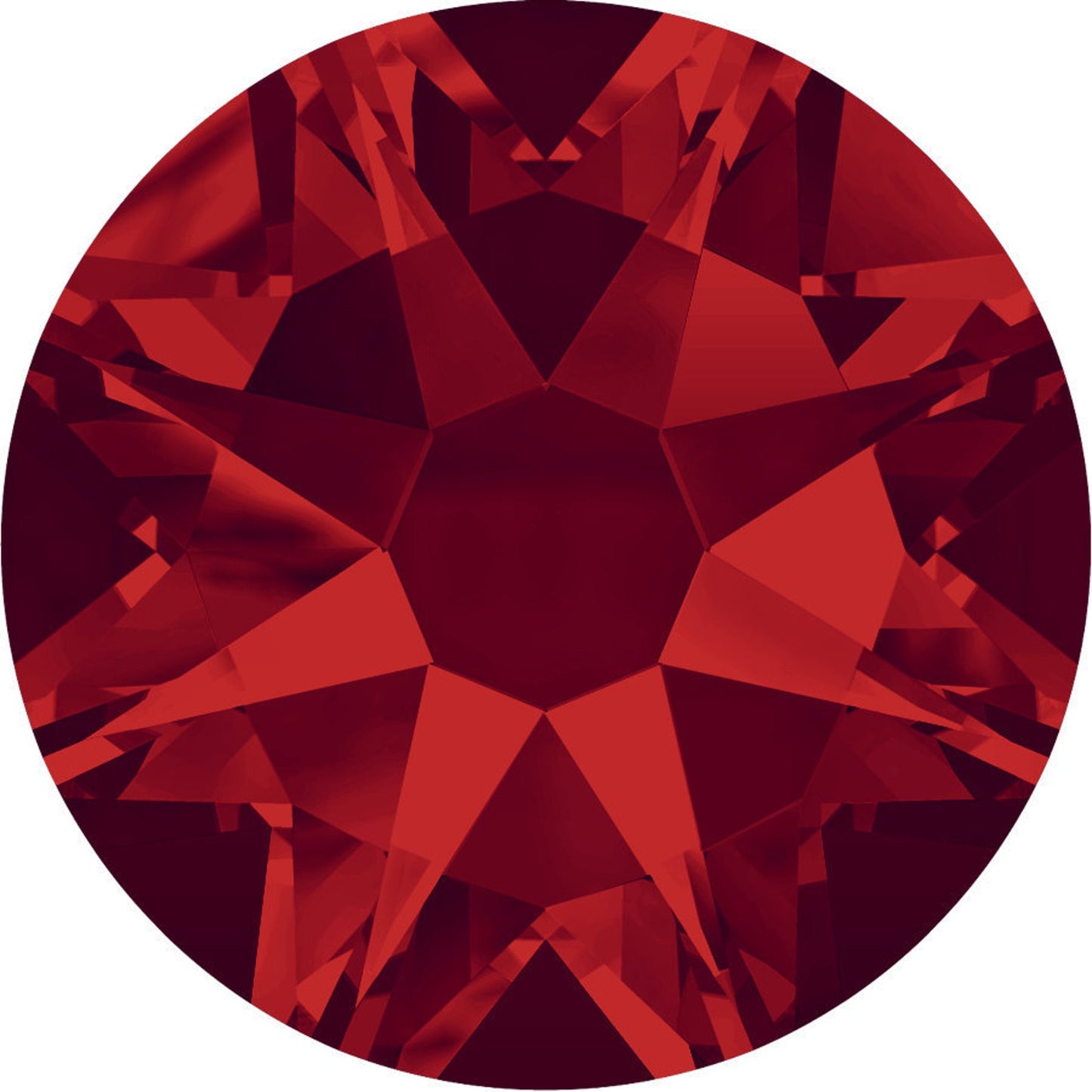 Light Siam Individual Body Art Crystals 2.9 mm wide stones, 15 self-adhesive stones per strip