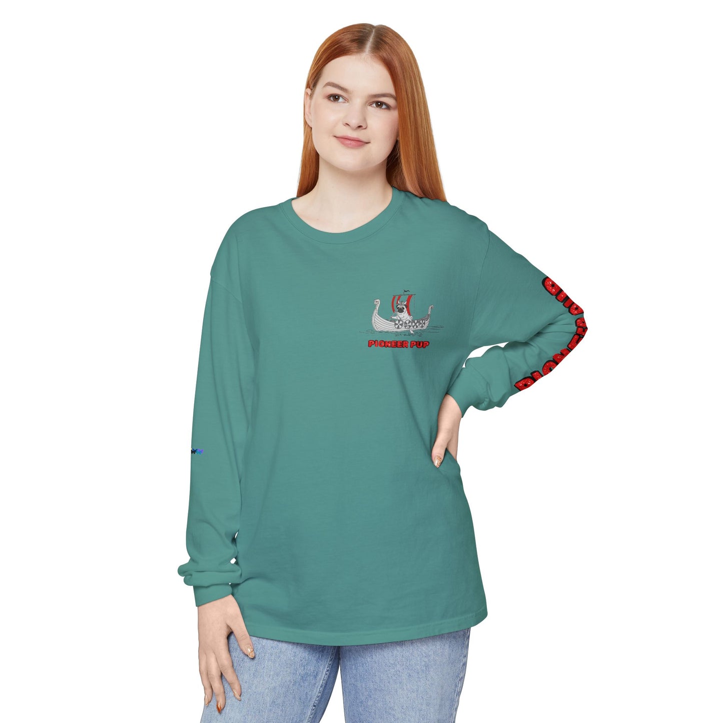 Pioneer Pup | Pug Long Sleeve Tee
