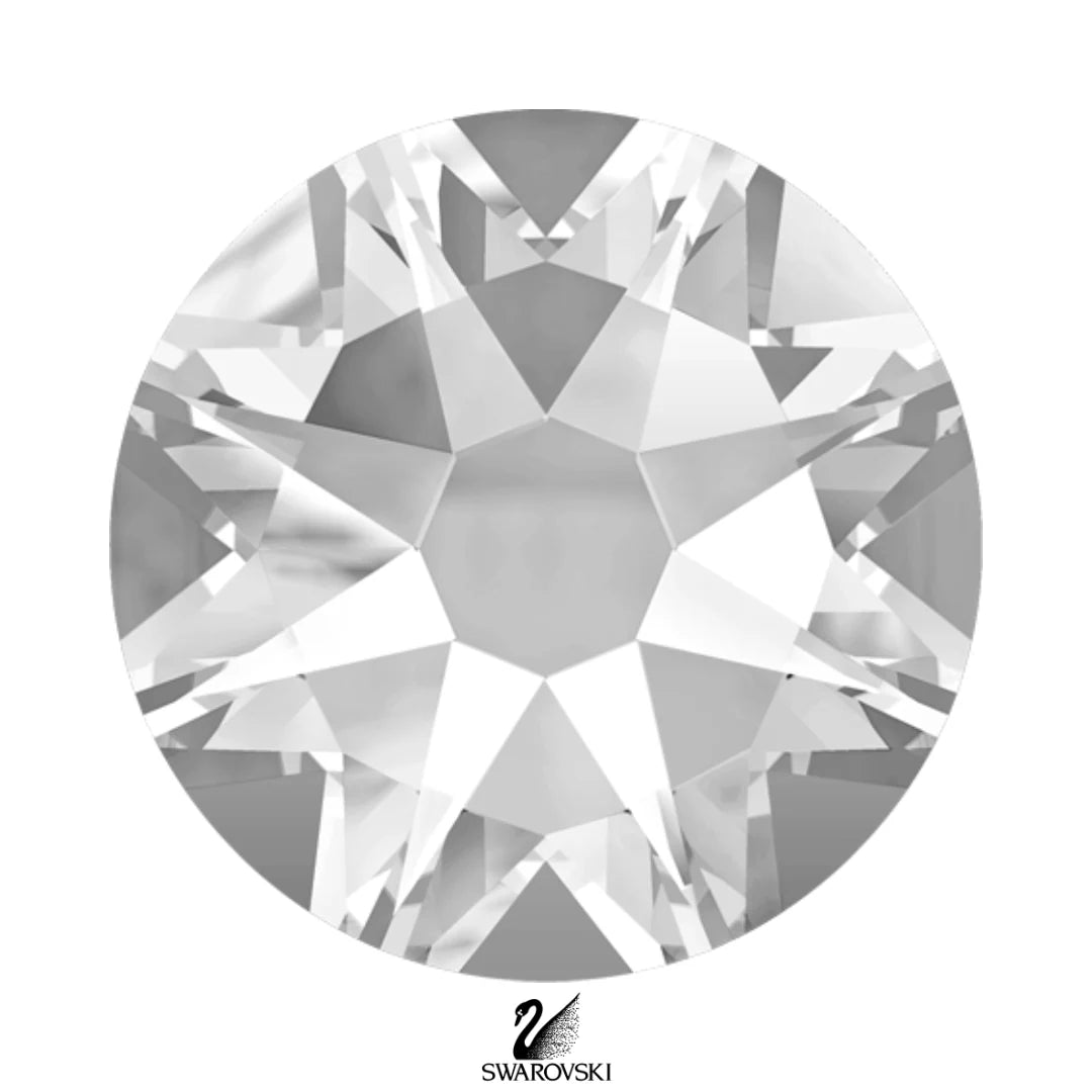 Crystal Individual Body Art Crystals 2.1 mm wide stones, 24 self-adhesive stones per strip