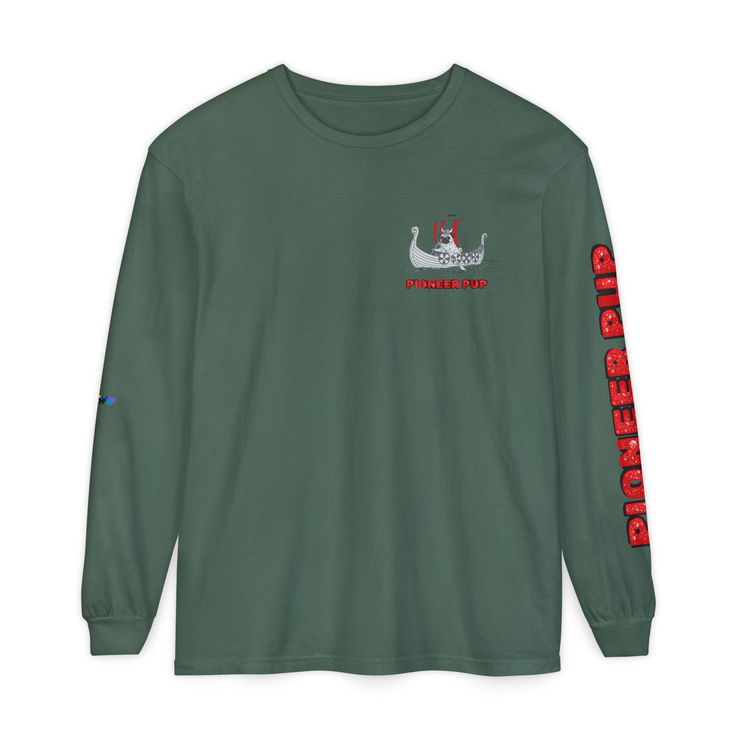 Pioneer Pup | Pug Long Sleeve Tee