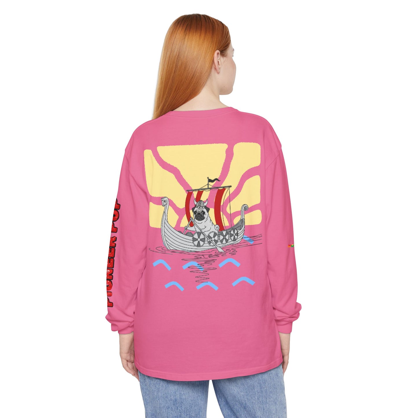 Pioneer Pup | Pug Long Sleeve Tee