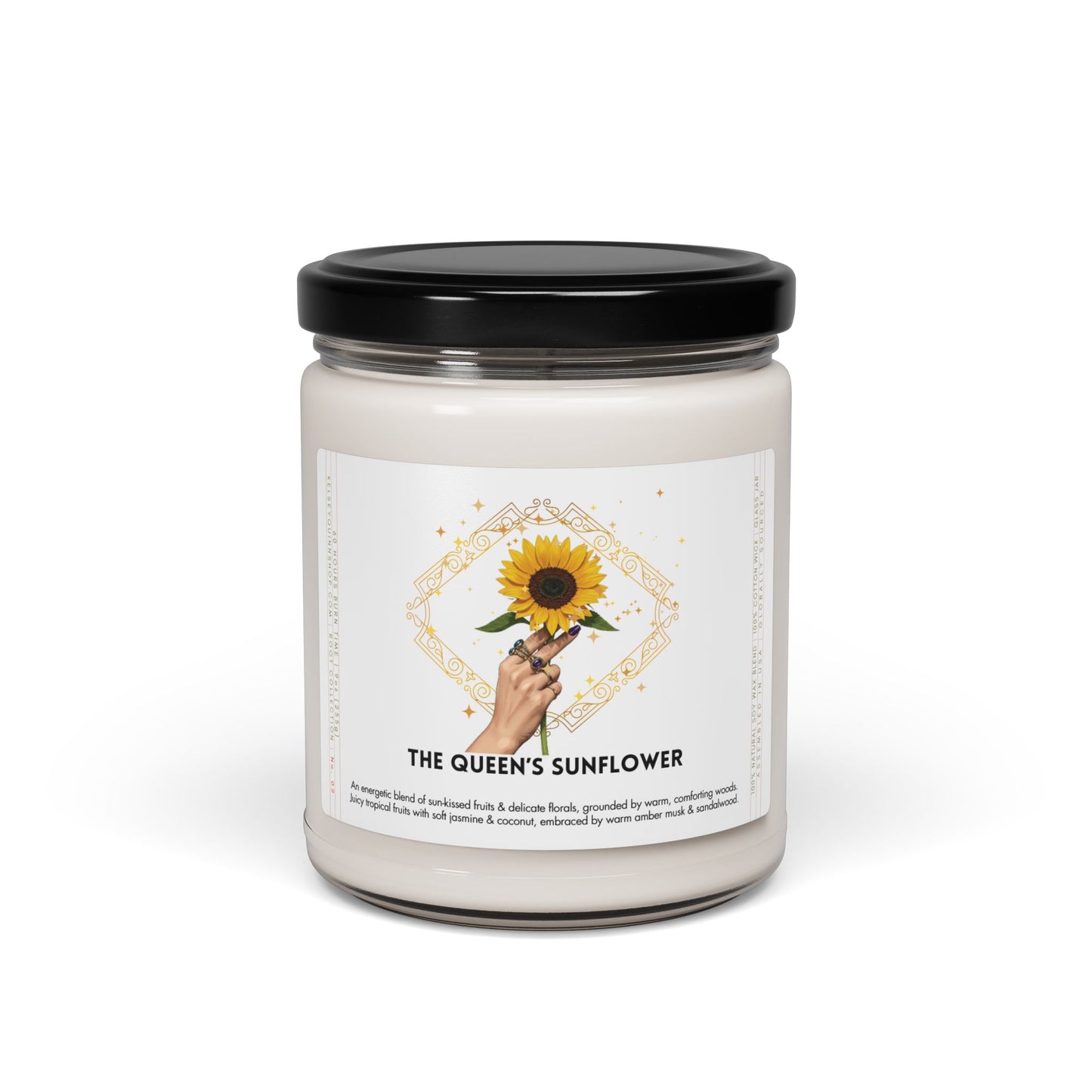 THE QUEEN'S SUNFLOWER | Root Collection, No. 2 | Pure Soy Candle, 9oz