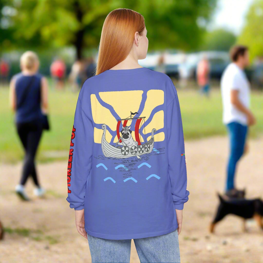 Pioneer Pup | Pug Long Sleeve Tee