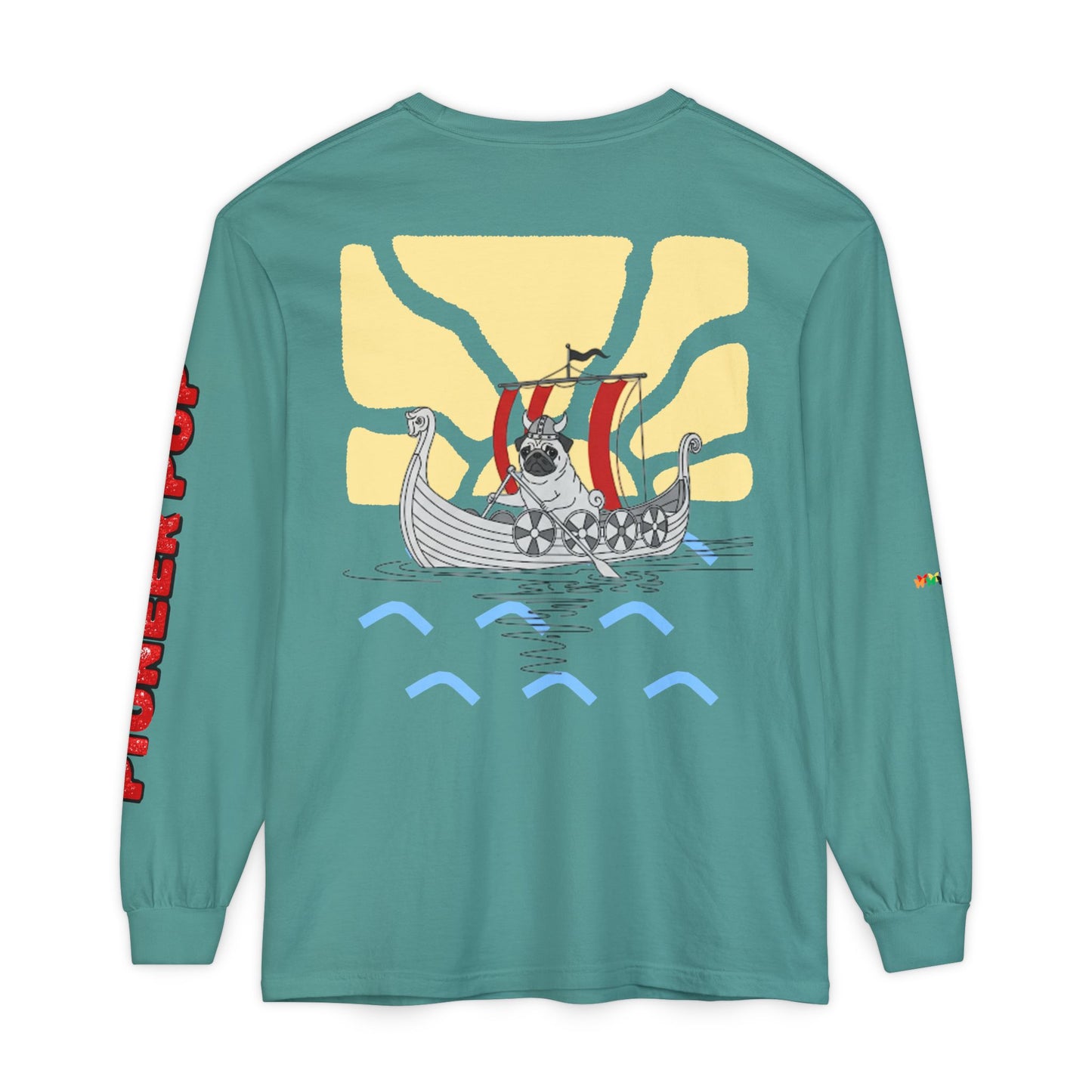 Pioneer Pup | Pug Long Sleeve Tee