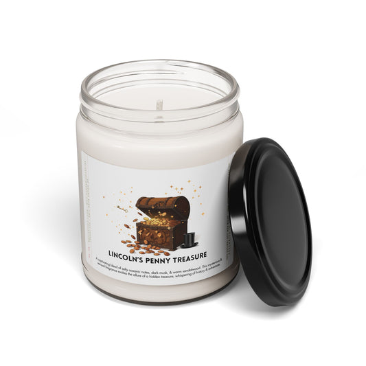 LINCOLN'S PENNY TREASURE | Root Collection, No. 6 | Pure Soy Candle, 9oz