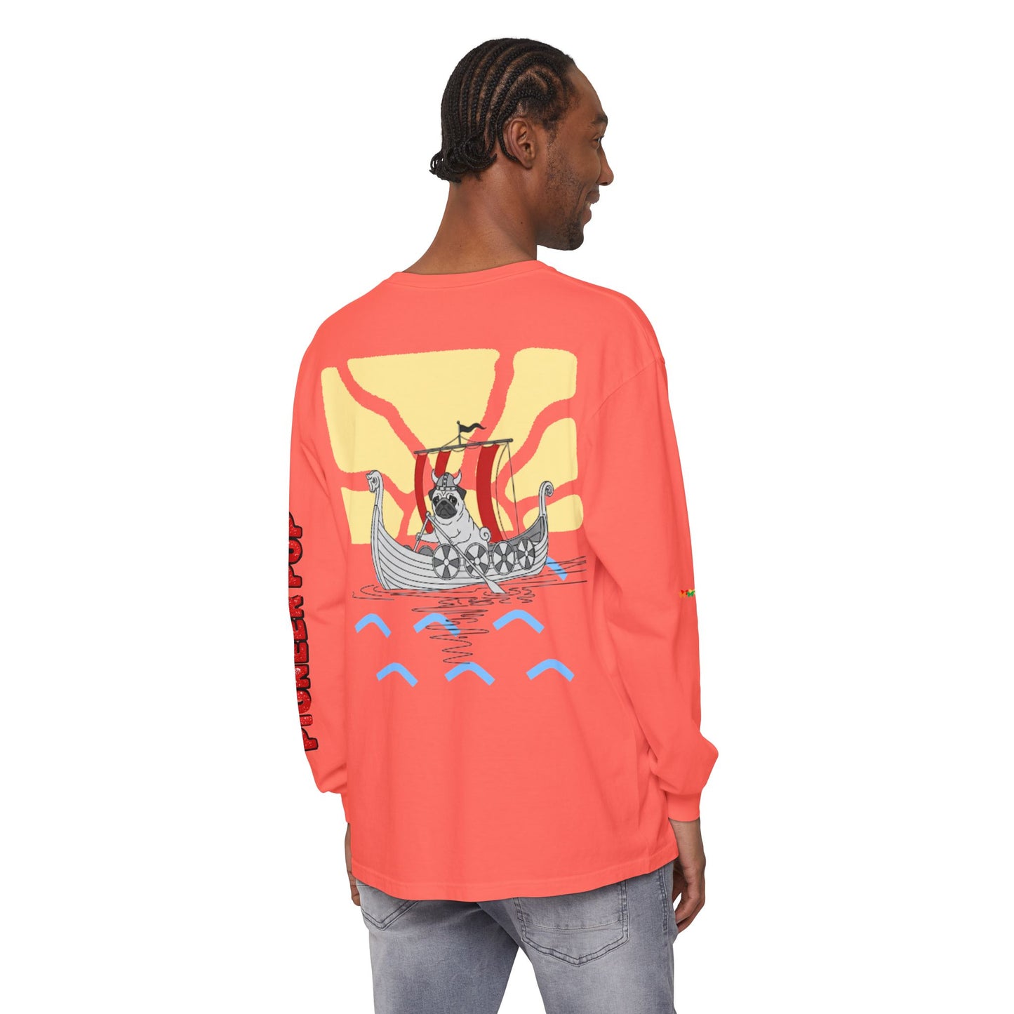 Pioneer Pup | Pug Long Sleeve Tee
