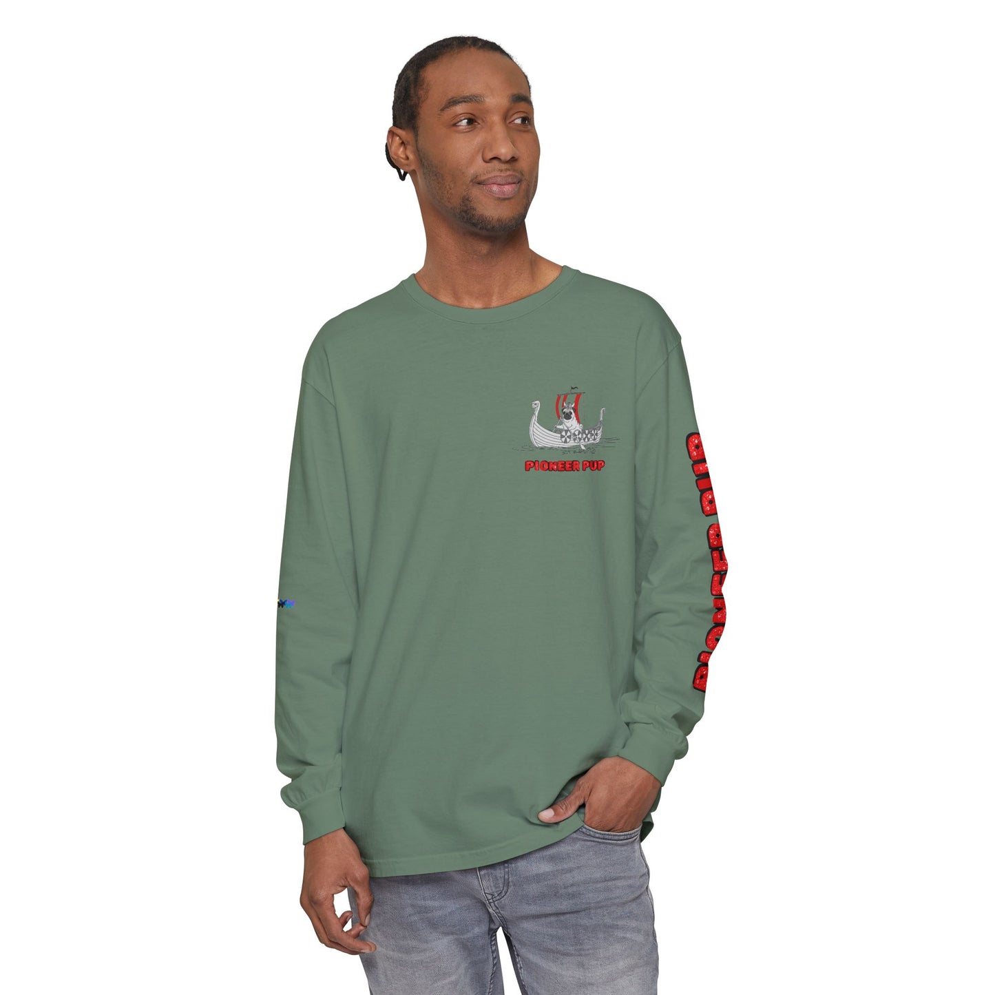 Pioneer Pup | Pug Long Sleeve Tee