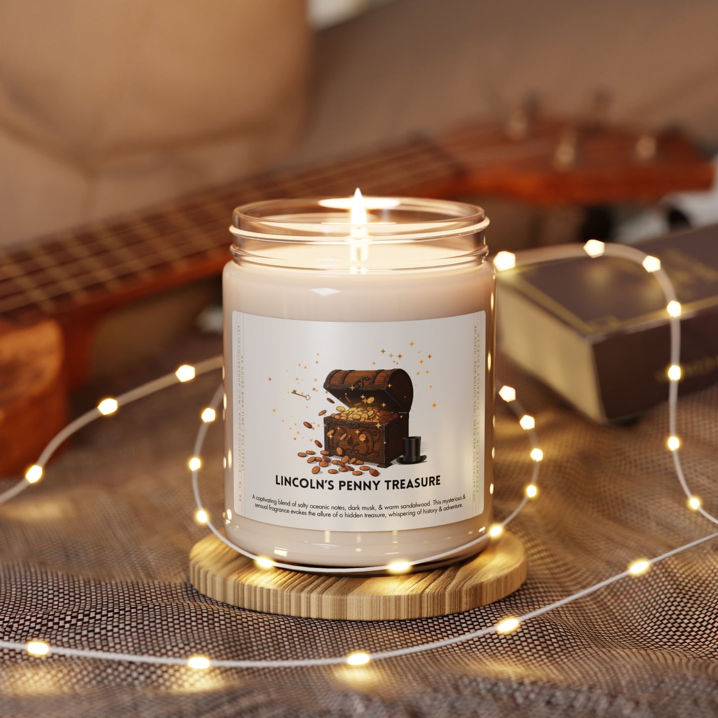 LINCOLN'S PENNY TREASURE | Root Collection, No. 6 | Pure Soy Candle, 9oz
