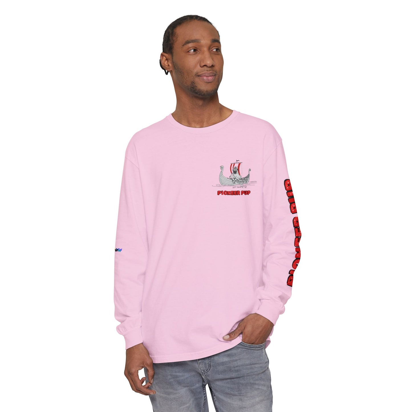 Pioneer Pup | Pug Long Sleeve Tee