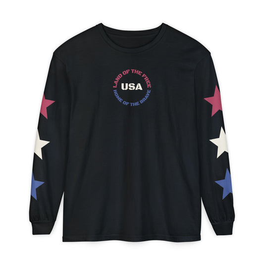 USA "Land of the Free" Long Sleeve Tee