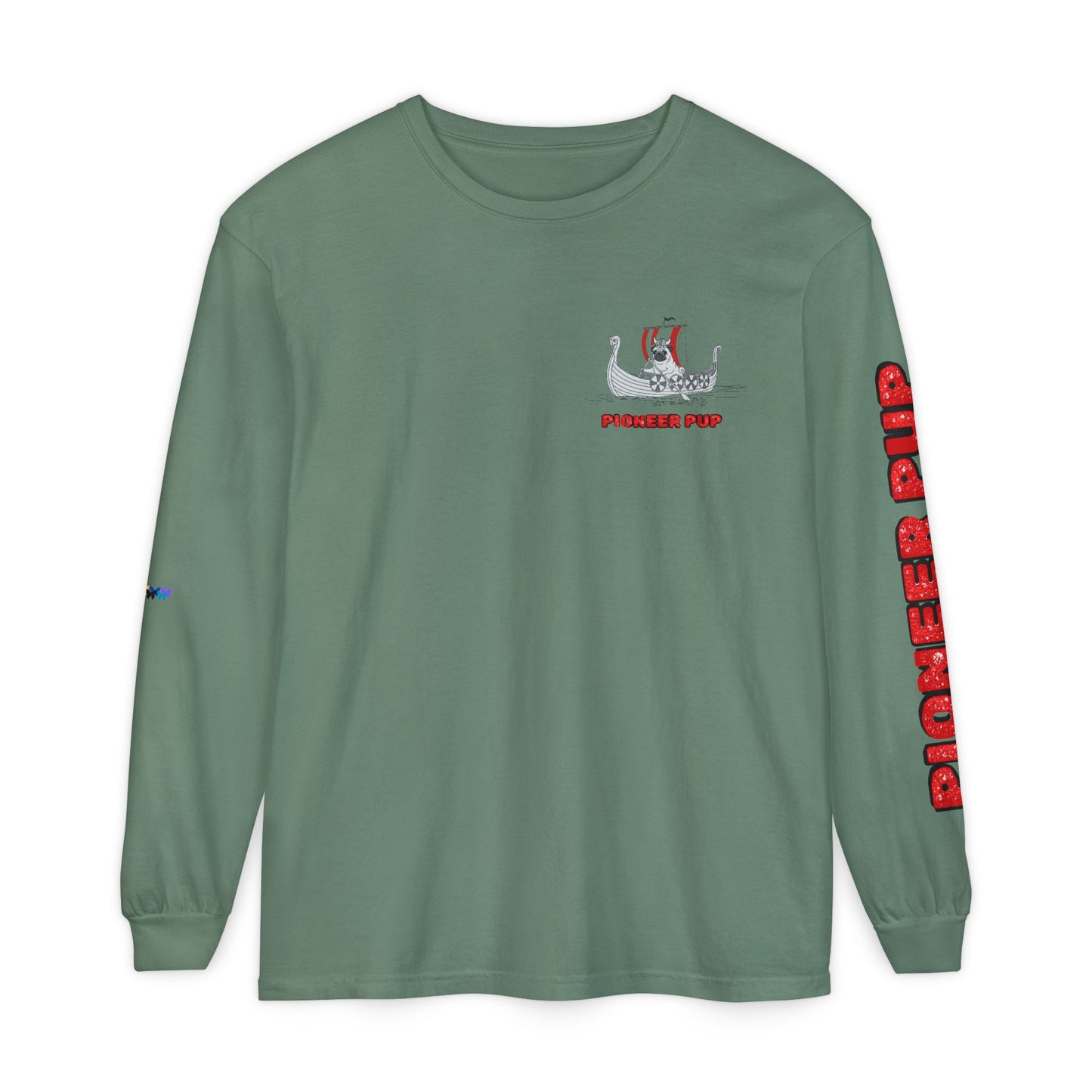Pioneer Pup | Pug Long Sleeve Tee