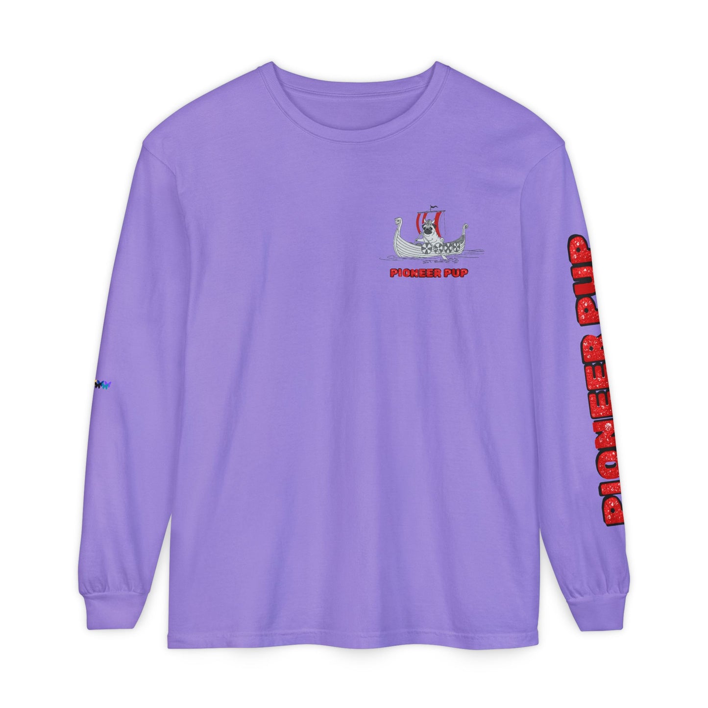Pioneer Pup | Pug Long Sleeve Tee