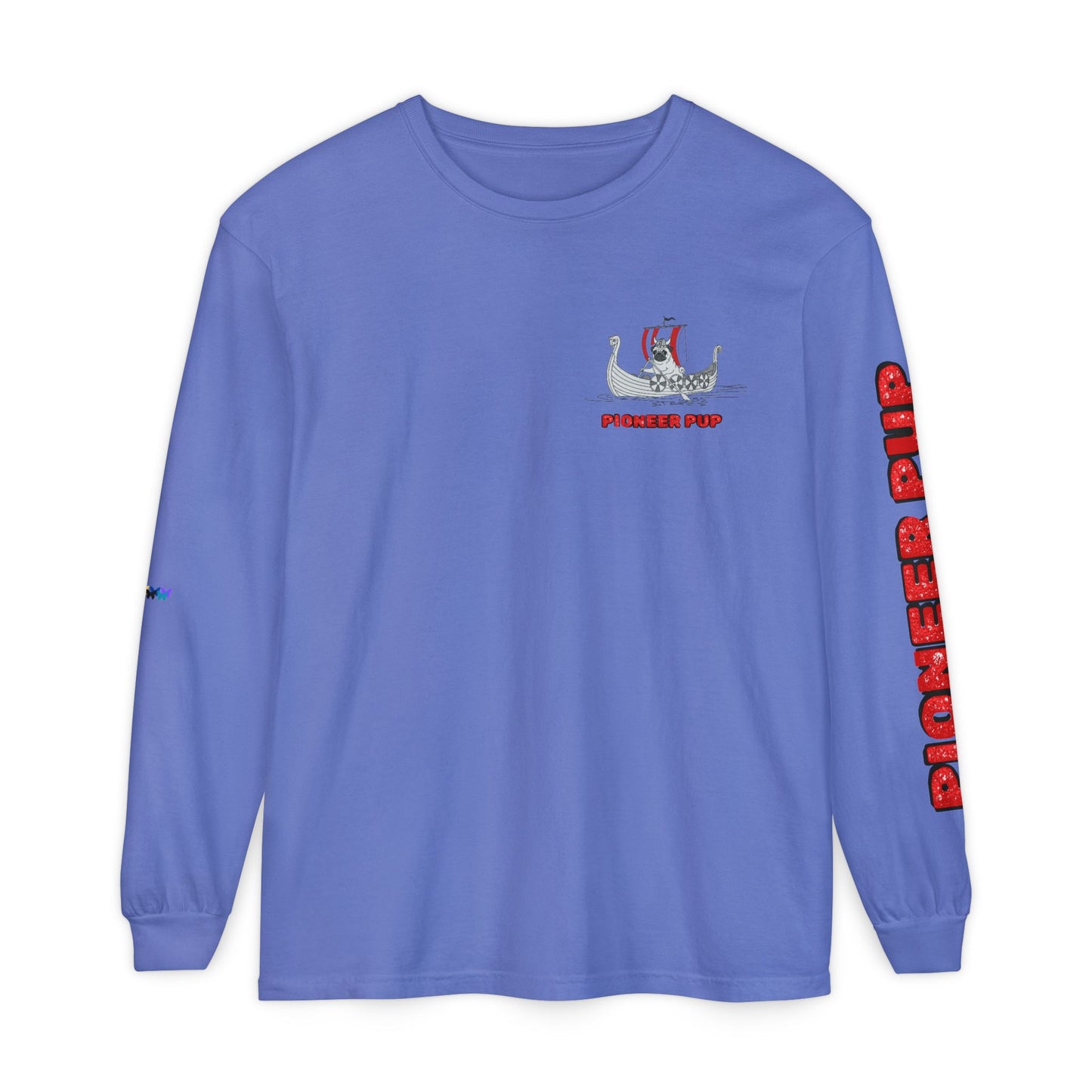 Pioneer Pup | Pug Long Sleeve Tee