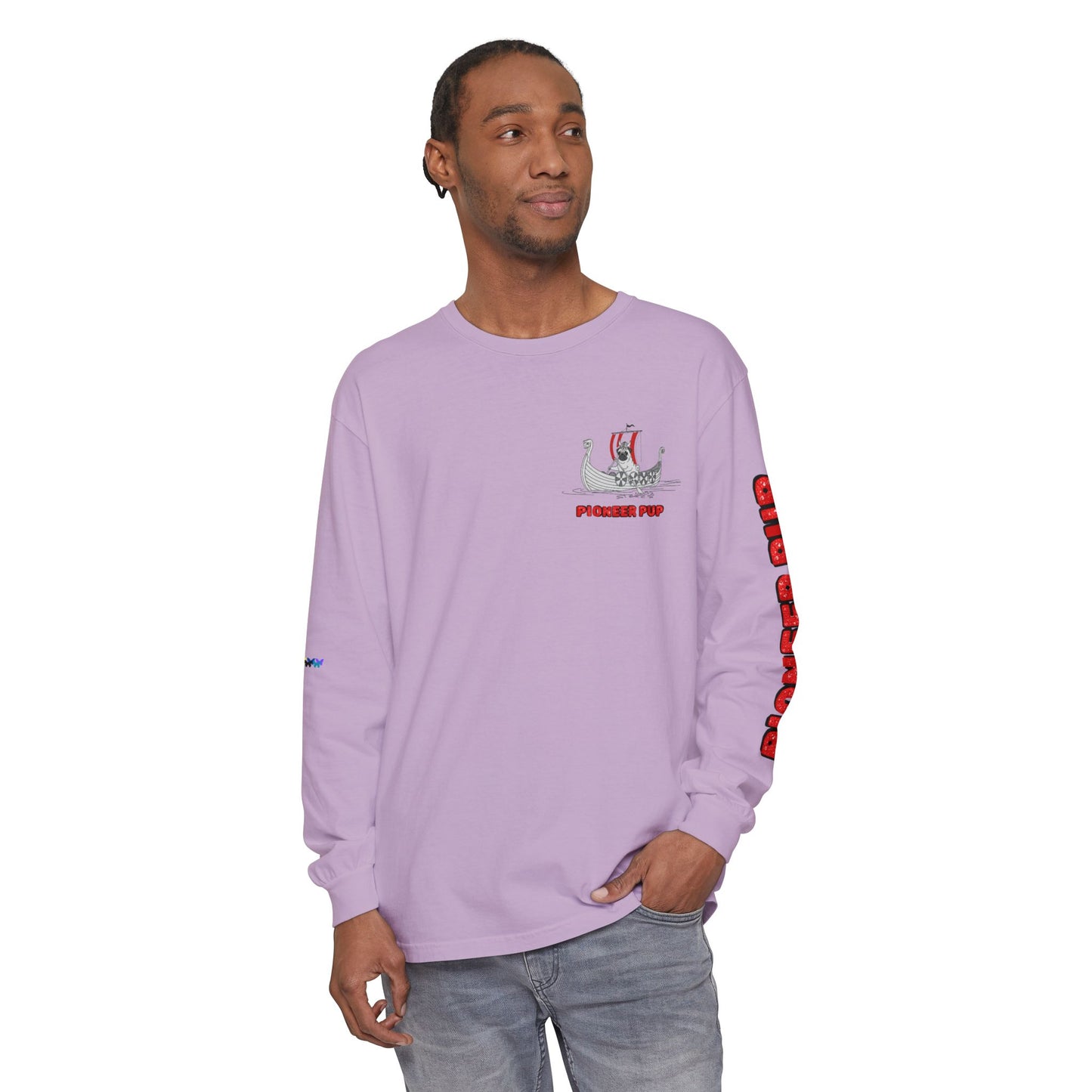 Pioneer Pup | Pug Long Sleeve Tee